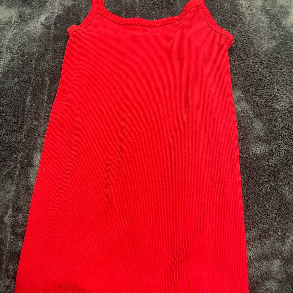 small red tank top